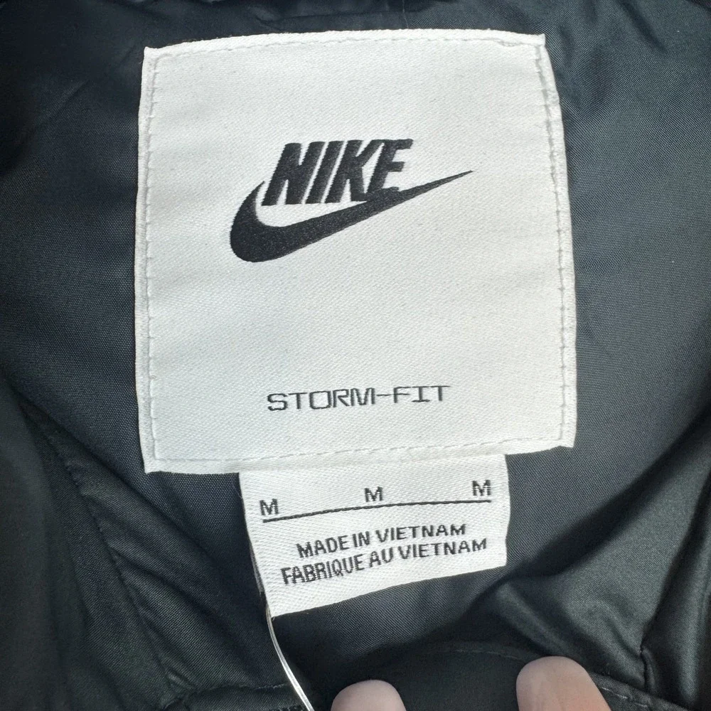 Nike Sportswear Windrunner Down Hooded Jacket Womens Medium Black IF2591 390